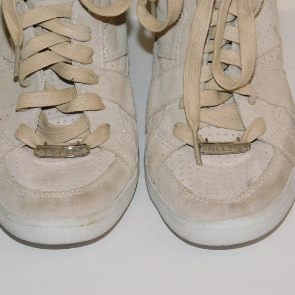 Coach Alexis High Top Wedge Sneakers Size 8.5M Suede - Picture 2 of 11